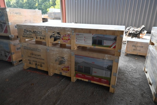 SD Lanch SDLC2533FT All Steel Carport (Unused)