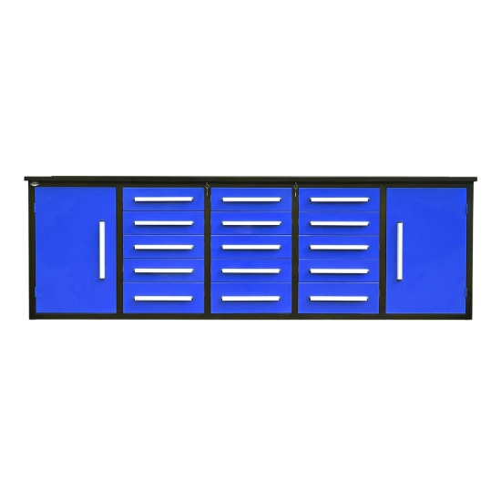 Chery Ind. 10' 15-Drawer/2 Cabinet Workbench (Unused)