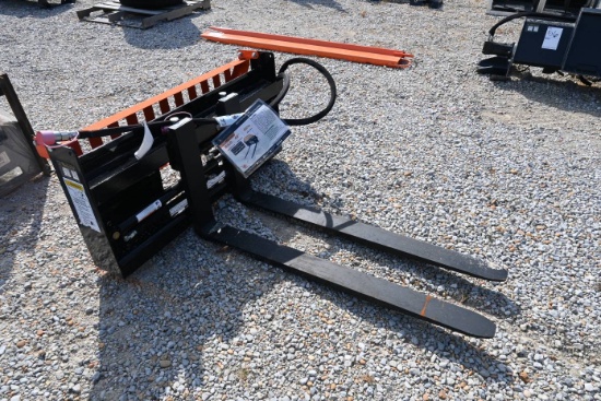 Wolverine PFA-11-3300G Hyd. Skid Steer Pallet Forks (Unused)