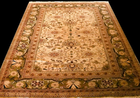 HAND KNOTTED PERISIAN KASHAN RUG