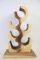 CARVED WOOD WINE RACK