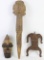LOT OF THREE AFRICAN SCULPTURES