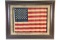 EMBROIDERED & STITCHED CANVAS AMERICAN FLAG