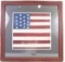 EMBROIDERED & STITCHED CANVAS AMERICAN FLAG