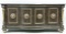 NEOCLASSICAL STYLE GRANITE TOP FOUR DOOR CABINET