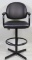 BLACK VINYL BAR STOOL
