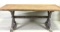 DISTRESSED PINE DINING TRESTLE TABLE
