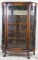 CIRCA 1900 AMERICAN TIGER OAK DISPLAY CABINET