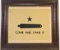 FRAMED COME AND TAKE IT CANVAS FLAG