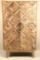 CONTEMPORARY CARVED GEOMETRIC FACE CABINET