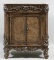 FAUX MARBLE TOP BEDSIDE CHEST