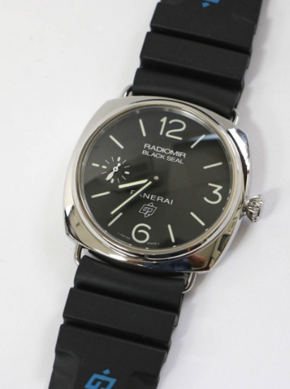 PANERAI BLACK SEAL WATCH W/BOX & PAPERS