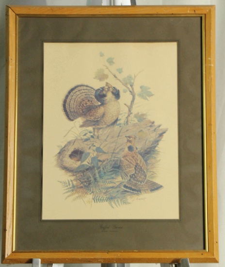 J. LOCKHART RUFFED GROUSE PRINT