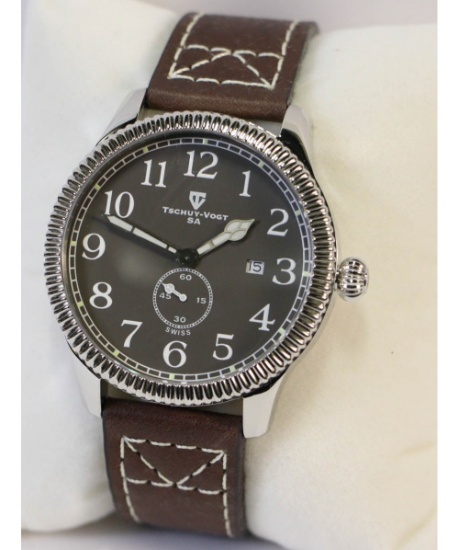 NEW MENS TSCHUY-VOGT A24 CAVALIER SWISS WATCH