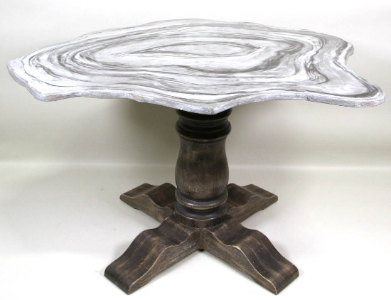 FAUX GRAIN PAINTED TABLE BY WILLIAM LOYD