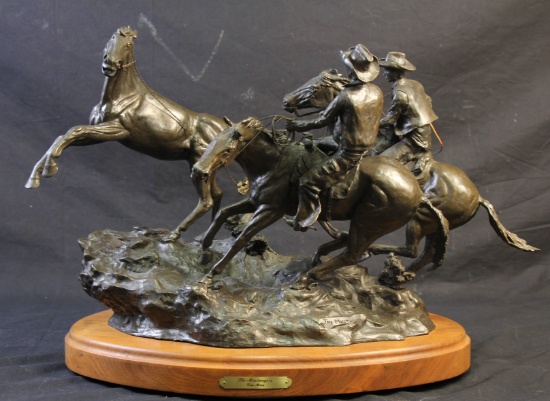 TOM MOSS "THE MUSTANGERS" BRONZE LTD ED. #3/15