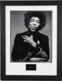 FRAMED JIMI HENDRIX PICTURE WITH AUTOGRAPH
