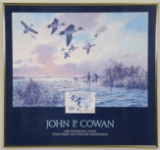 LOT OF TWO JOHN P. COWAN STAMP POSTERS