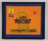 2017 HOUSTON ASTROS EARN HISTORY WS TOWEL