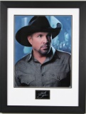 FRAMED GARTH BROOKS PHOTO SIGNED IN PLATE