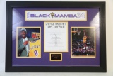 FRAMED KOBE BRYANT 8 BLACK MAMBA 24 POSTER