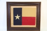 EMBROIDERED & STITCHED CANVAS TEXAS FLAG