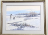 HERB BOOTH DUCK HUNTING WATERCOLOR