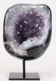 URUGUAY AMETHYST ON METAL STAND