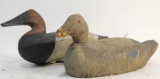 VINTAGE WOOD CARVED & PAINTED DUCK DECOYS
