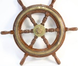 JOHN HASTIE & CO. LTD., GREENOCK SHIP'S WHEEL