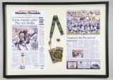 FRAMED SUPER BOWL XXXVIII MEMORABILIA