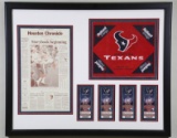 HOUSTON TEXANS 2002 HOUSTON CHRONICLE IN SHADOW BO
