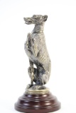 BRONZE DOG SCULPTURE