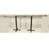 WILLIAM LOYD CUSTOM SPLIT LOG BAR TABLE