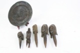 MIXED LOT OF SIX ANTIQUE AFRICAN PIECES