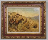 VINTAGE INDIAN PRINT BY FREDRIC REMINGTON
