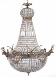 DEER MOTIF CRYSTAL CHANDELIER