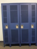 6ft PAINTED FOUR DOOR METAL LOCKERS