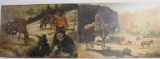 TWO WESTERN PAINTINGS BY N. SKELTON
