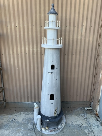 WOOD LIGHTHOUSE (APPROX. 6' TALL)