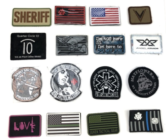 LOT/16 VELCRO PATCHES