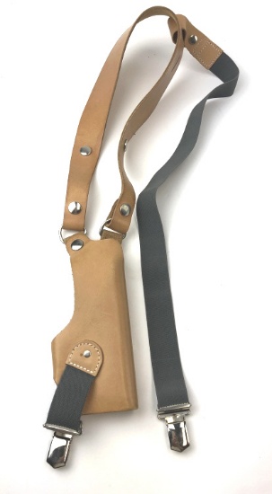THP TAN LEATHER SHOULDER HOLSTER FOR H&K P7 M8