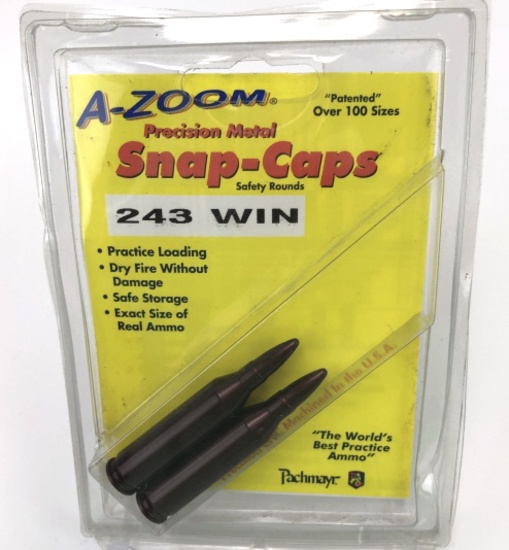 PACHMAYR A-ZOOM RIFLE SNAP CAPS NEW IN PKG 243 WIN