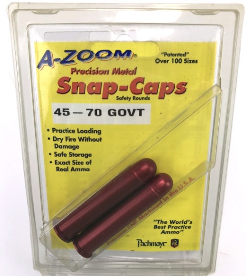 PACHMAYR A-ZOOM RIFLE SNAP CAPS NEW IN PKG. 45-70