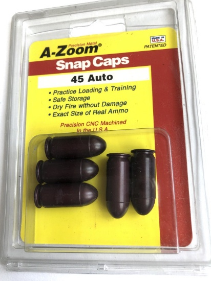 PACHMAYR A-ZOOM SNAP CAPS NEW IN PKG .45 AUTO
