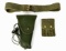 VINTAGE BELGIAN PISTOL BELT, HOLSTER, & MAG POUCH