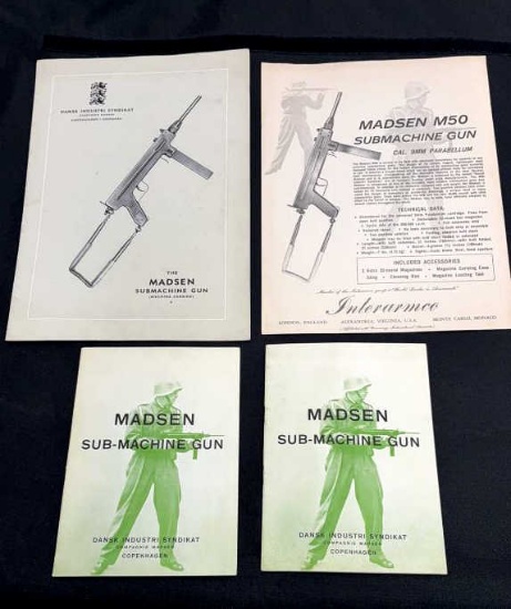 LOT OF MADSEN SUB-MACHINE GUN MANUALS