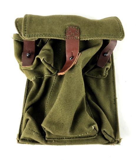 ROMANIAN AK-47 CANVAS 3 CELL MAG POUCH