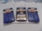 THREE 3/8 X 15FT DOUBLE BRAID DOCK LINES BLUE