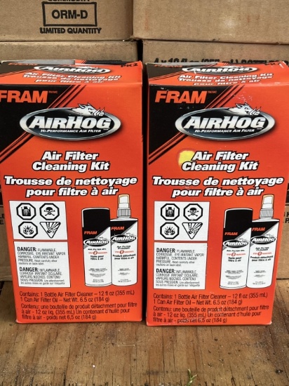 (18) AIRHOG AIRFILTER CLEANING KITS